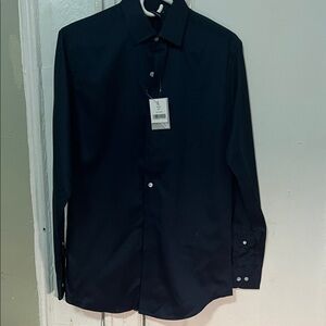 Saks Fifth Avenue Men's Black Dress Shirt